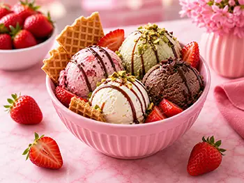 Pink Waffle dondurma çeşitleri kategorisi