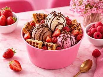 Pink Waffle waffle bowl kategorisi