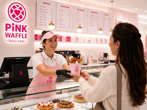 Waffle Bayilikte Modern Konsept: Pink Waffle Markası
